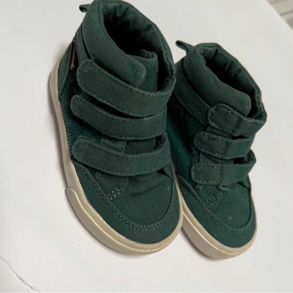 Old Navy Toddler High-top Sneakers Triple -Strap  Green size 5